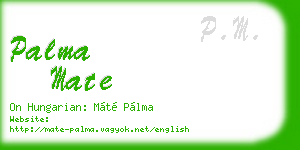 palma mate business card